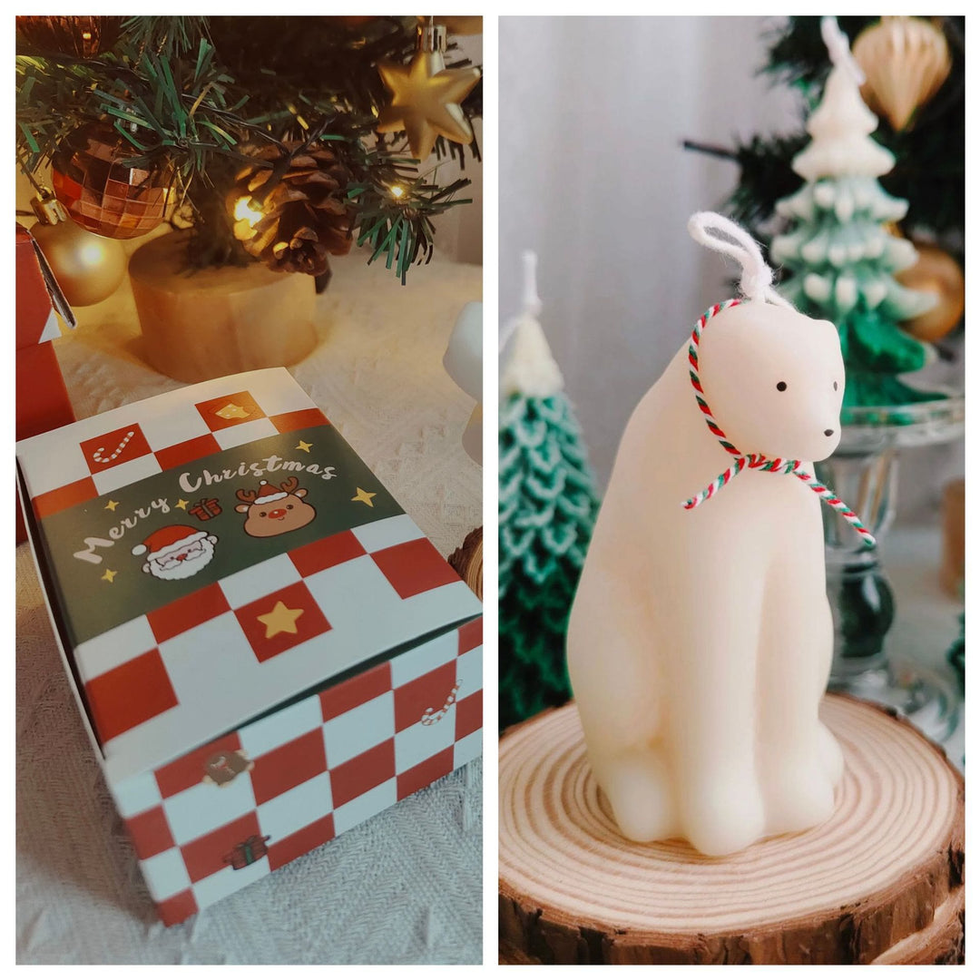Vela modelo galleta pastel navidad Olivenorma