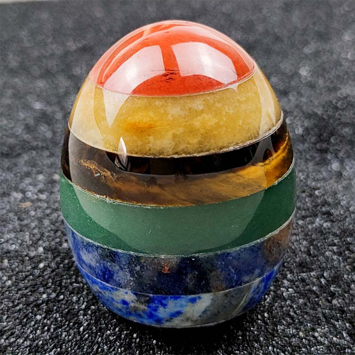 Huevo de cristal del espíritu creativo del chakra de Pascua de Olivenorma