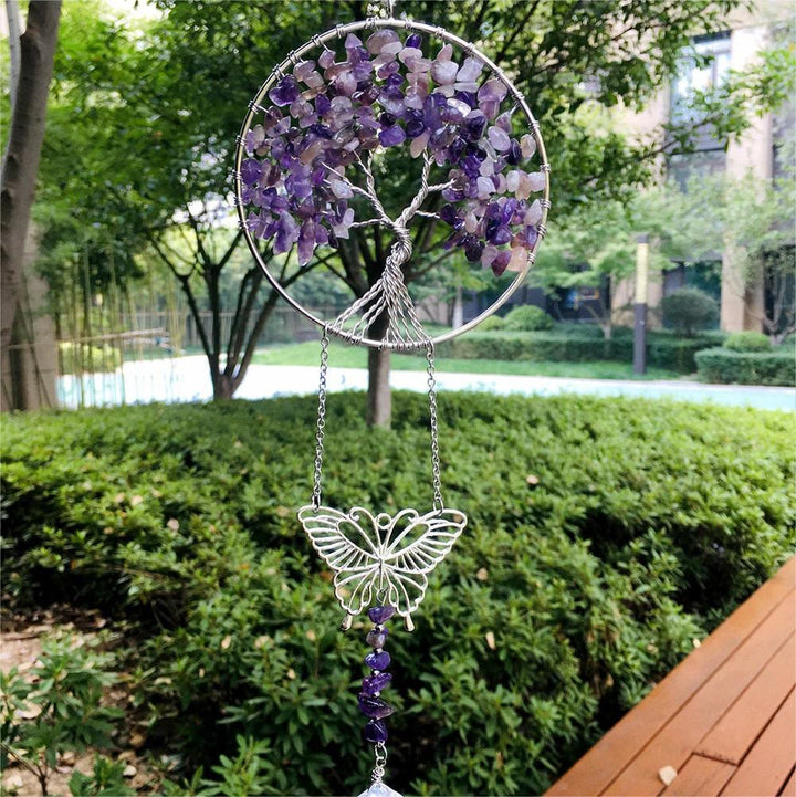 Adorno colgante de mariposa del árbol de la vida de Olivenorma