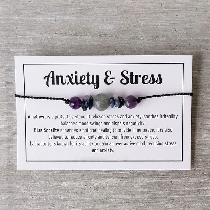 Pulsera de cristal con cuentas curativas mágicas de Olivenorma