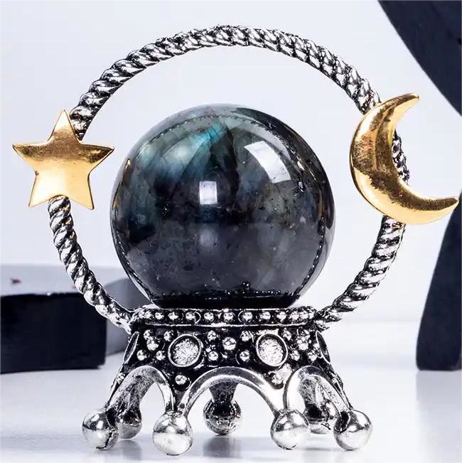 Adornos decorativos con forma de estrella y luna de Olivenorma.