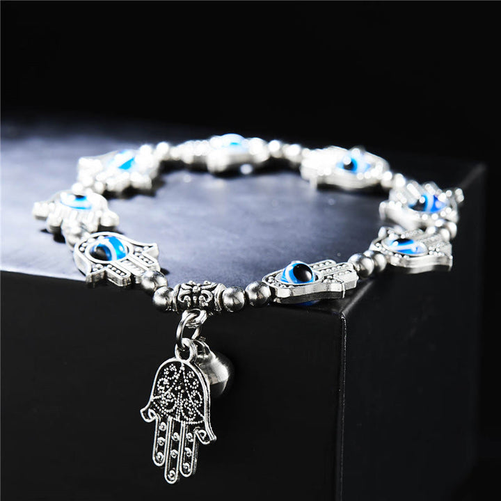 Pulsera de circón epoxi con colgante de ojo turco y ojo malvado de Olivenorma