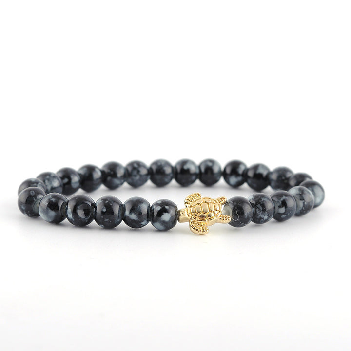 Pulsera de tortuga de piedra natural