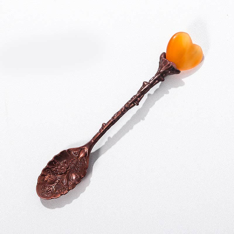 Cuchara decorativa de hierbas con forma de bruja de cristal de Olivenorma