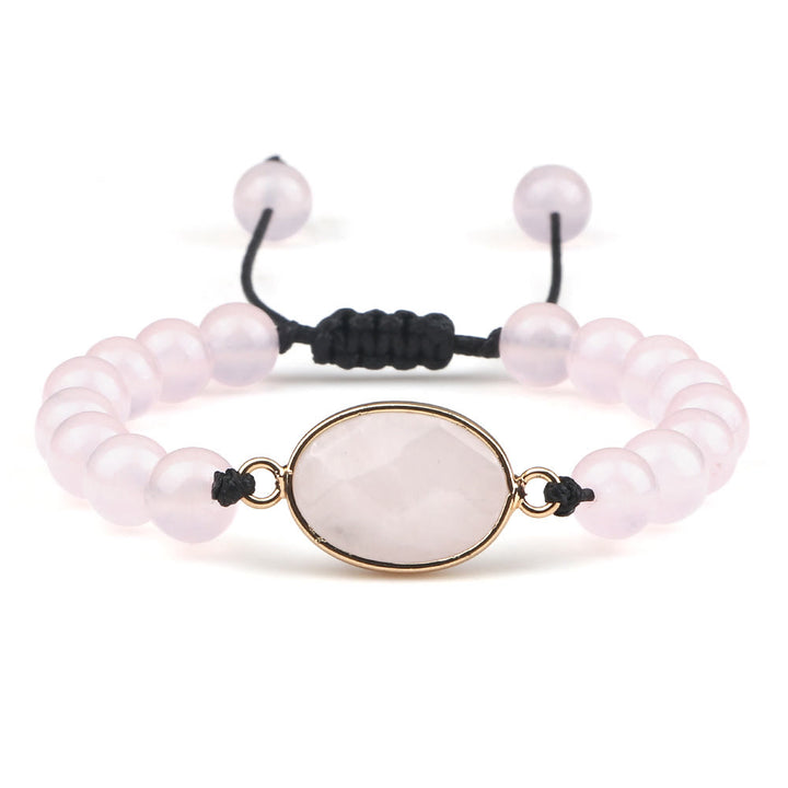 Pulsera de cuentas de opalita con piedra de ojo de gato de Olivenorma