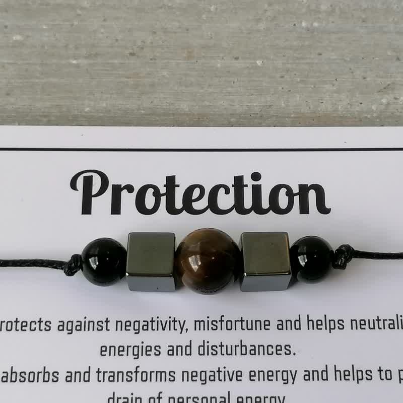 Pulsera de cristal con cuentas curativas mágicas de Olivenorma