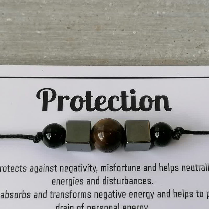 Pulsera de cristal con cuentas curativas mágicas de Olivenorma
