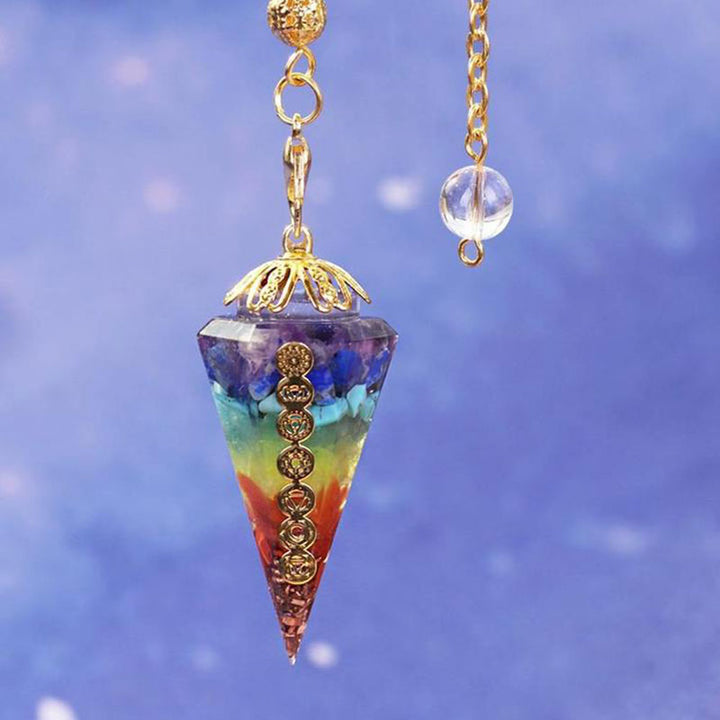 Péndulo de adivinación Olivenorma Chakra Orgone