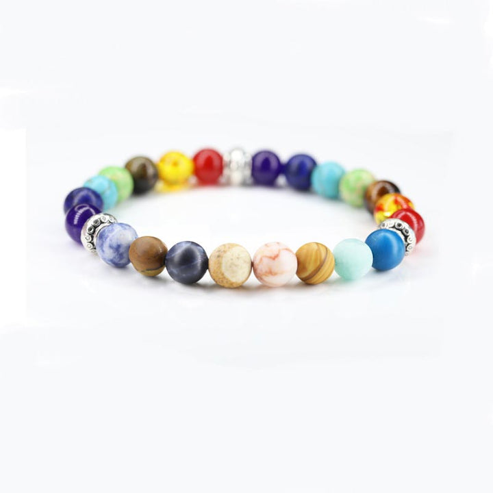 Pulsera de los siete chakras del planeta cósmico 