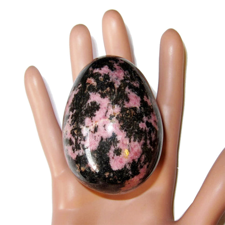 Huevo de cristal de amor propio de rodonita de Pascua