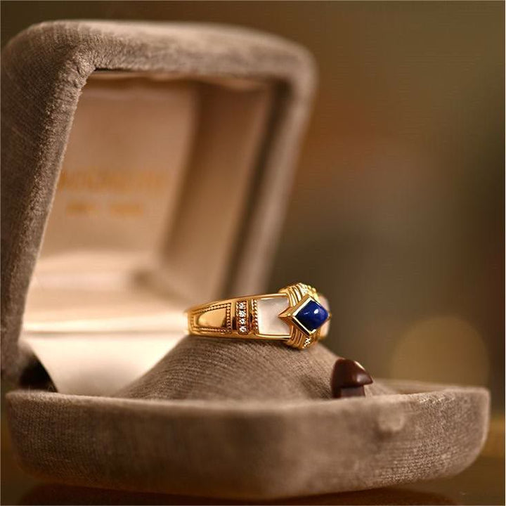 Anillo Olivenorma Rombo Lapislázuli