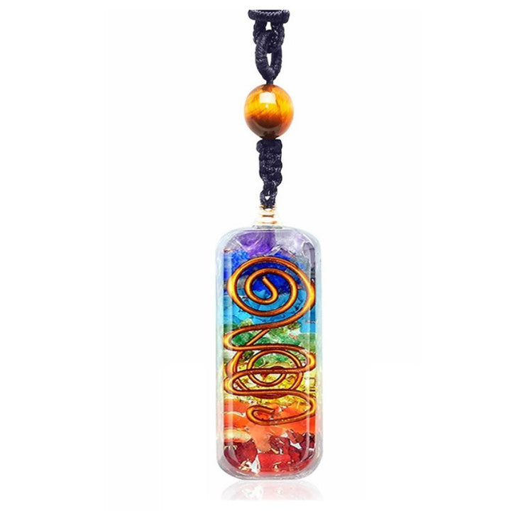 Collar de sanación de chakras con orgón de Olivenorma 