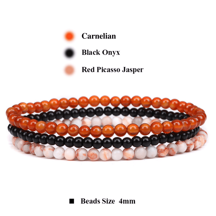 Pulsera de ágata roja Olivenorma para protegerse de las energías negativas