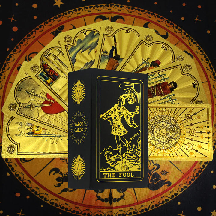 Cartas del Tarot Sol y Luna de Olivenorma 80ps "El Loco" Waite