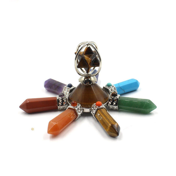 Decoración de chakras con cristales naturales de Olivenorma