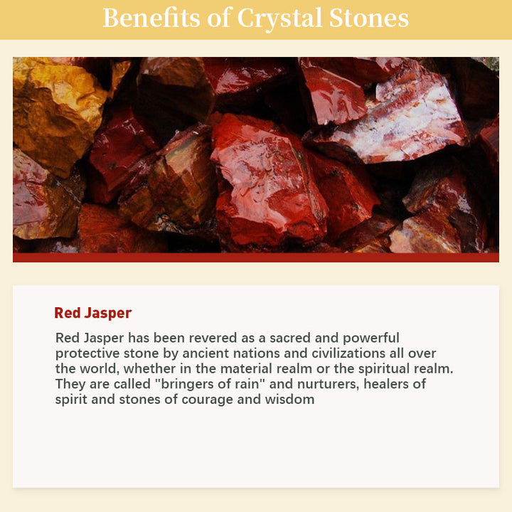 Huevo de cristal de espíritu de fuego de jaspe rojo de Pascua