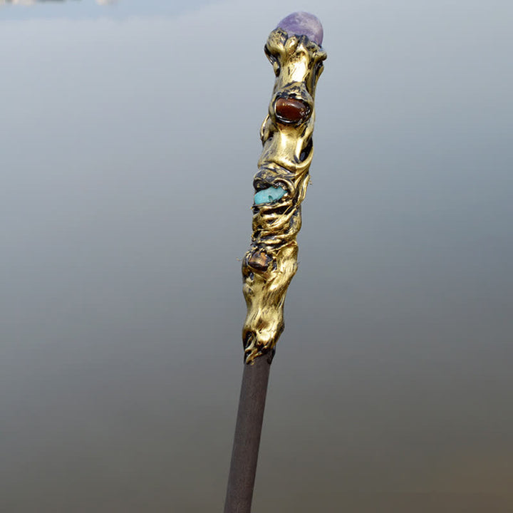 Varitas de cristal de hadas de la luna y el sol de Olivenorma