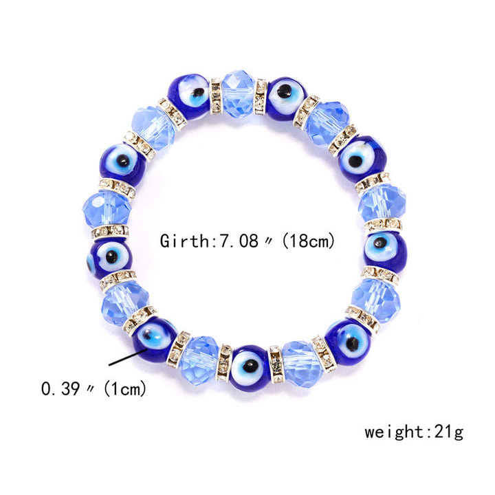 Pulsera de circón epoxi con colgante de ojo turco y ojo malvado de Olivenorma