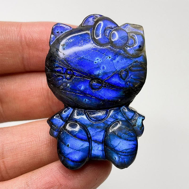 Adornos de piedra lunar con forma de labradorita natural de Olivenorma