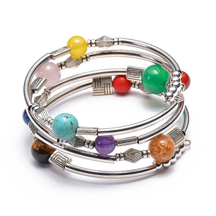 Pulsera de orgón con chakras de Olivenorma 