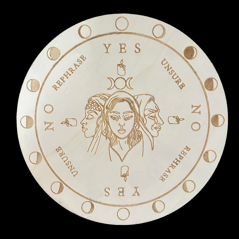 Carta del Tarot del juego de adivinación con péndulo de madera de Olivenorma