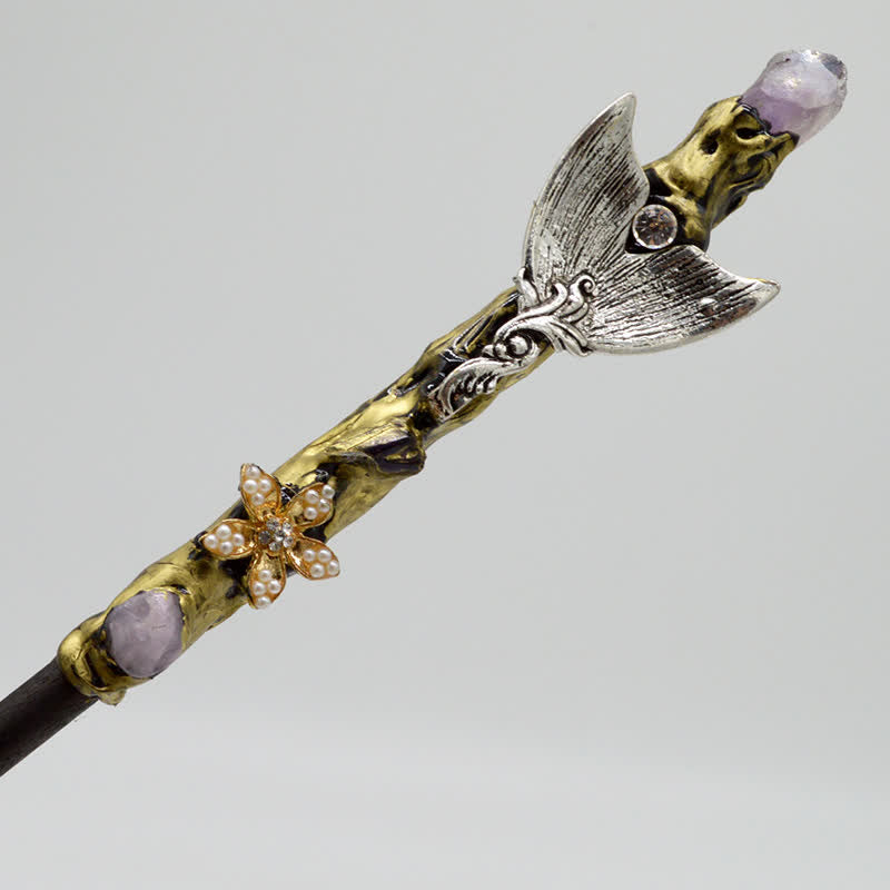 Varitas de cristal de hada de la luna, el sol y la estrella de Olivenorma