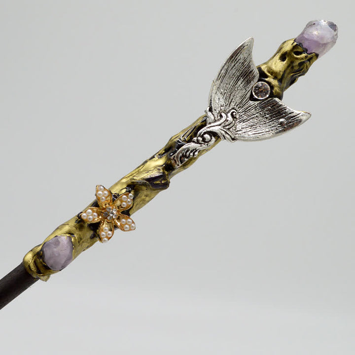 Varitas de cristal de hada de la luna, el sol y la estrella de Olivenorma