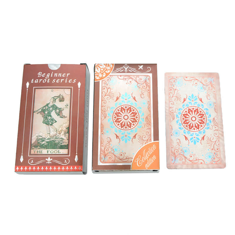 Carta del tarot delicada con lámina dorada de Olivenorma
