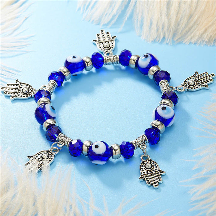 Pulsera de circón epoxi con colgante de ojo turco y ojo malvado de Olivenorma