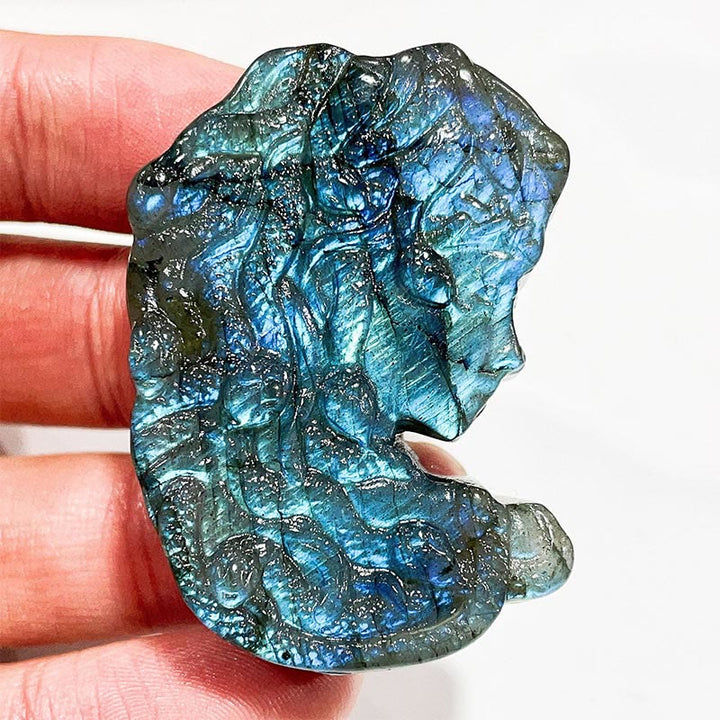 Adornos de piedra lunar con forma de labradorita natural de Olivenorma