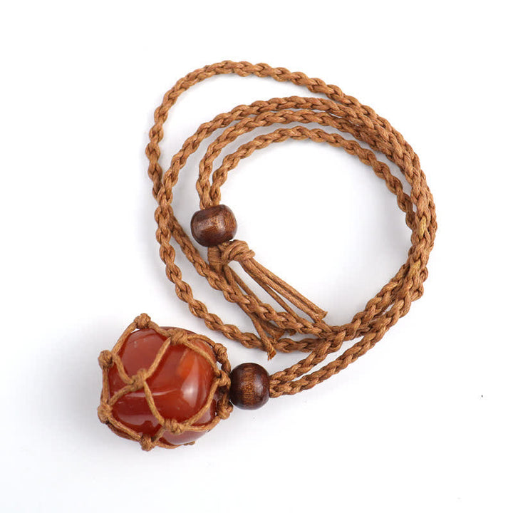 Collar de protección de cristal natural