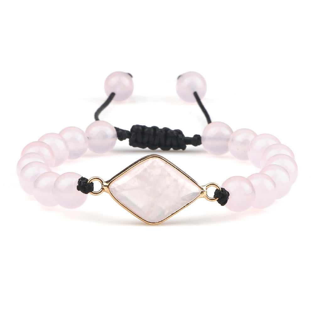 Pulsera de cuentas de opalita con piedra de ojo de gato de Olivenorma