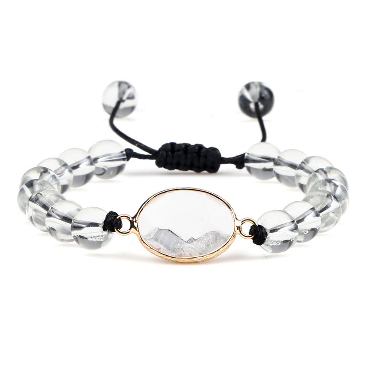 Pulsera de cuentas de opalita con piedra de ojo de gato de Olivenorma