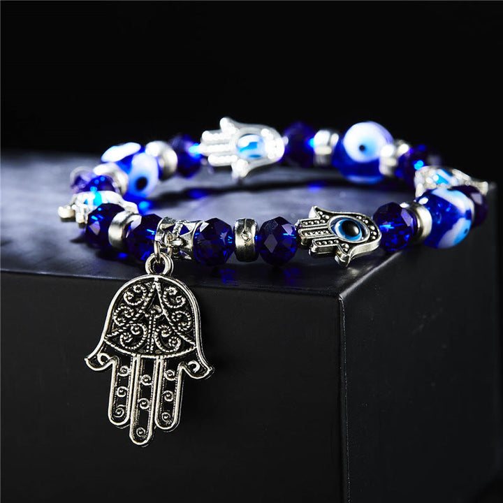 Pulsera de circón epoxi con colgante de ojo turco y ojo malvado de Olivenorma