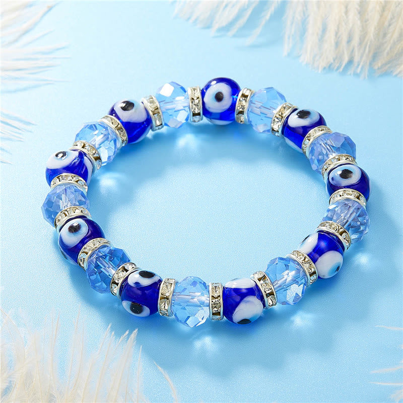 Pulsera de circón epoxi con colgante de ojo turco y ojo malvado de Olivenorma