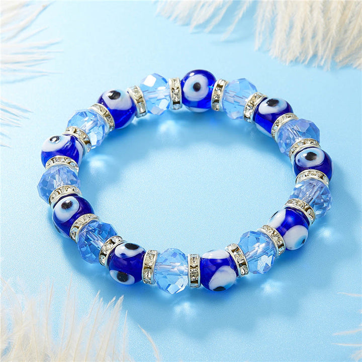 Pulsera de circón epoxi con colgante de ojo turco y ojo malvado de Olivenorma
