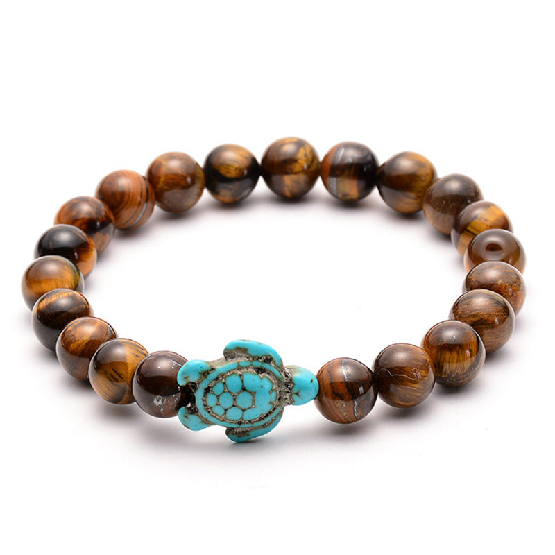 Pulsera de tortuga de piedra natural