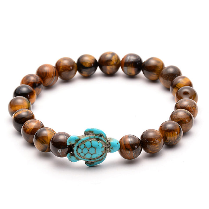Pulsera de tortuga de piedra natural