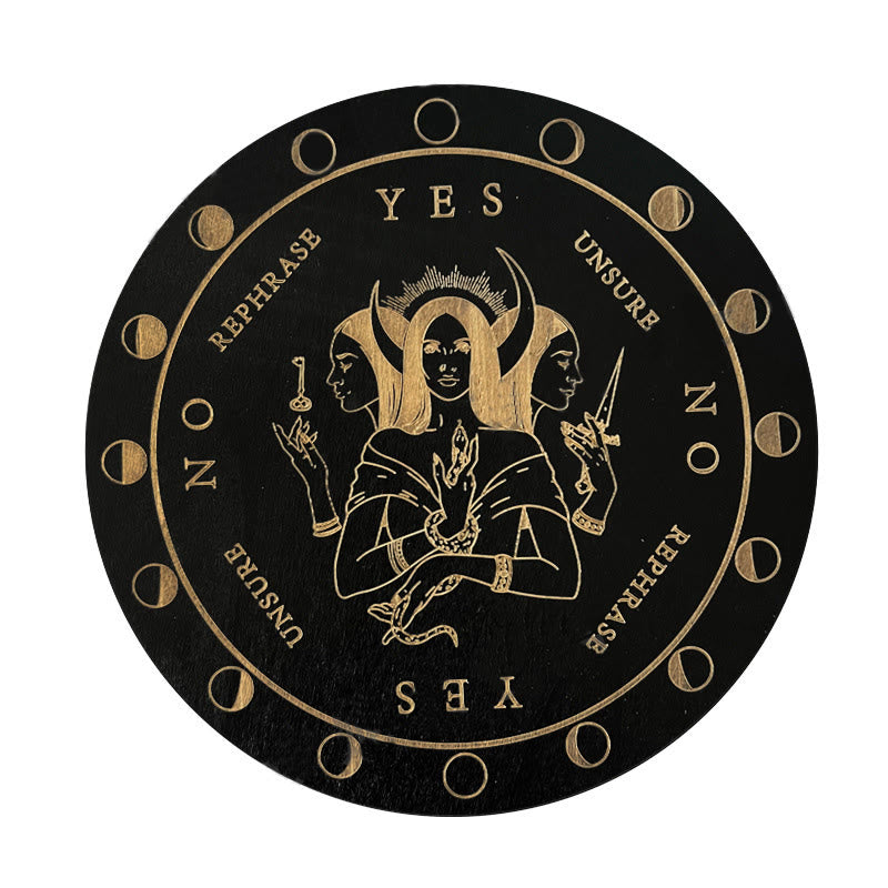 Carta del Tarot del juego de adivinación con péndulo de madera de Olivenorma