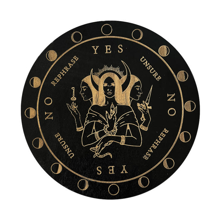 Carta del Tarot del juego de adivinación con péndulo de madera de Olivenorma
