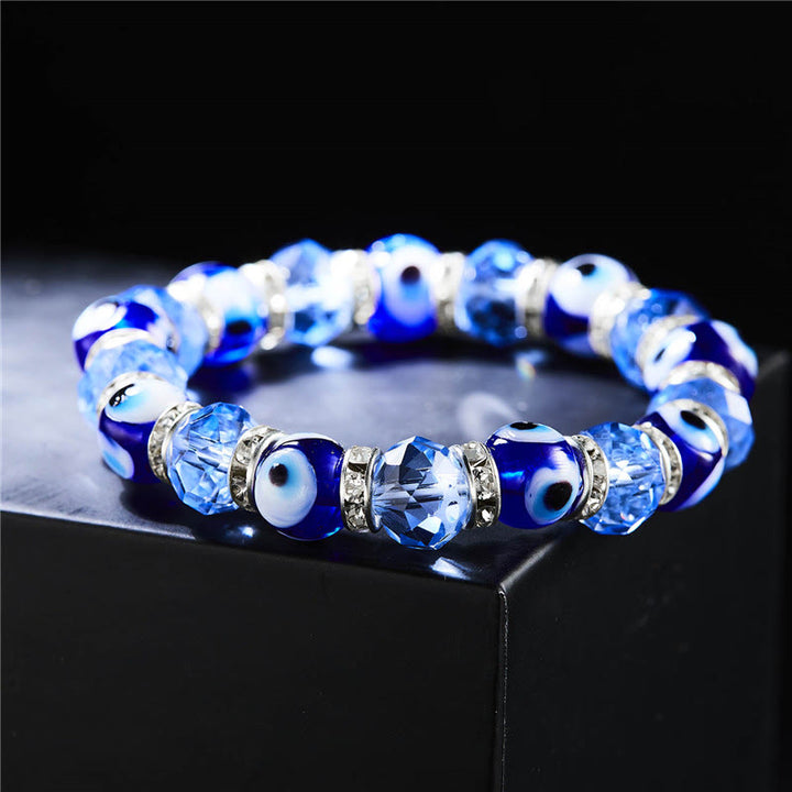 Pulsera de circón epoxi con colgante de ojo turco y ojo malvado de Olivenorma