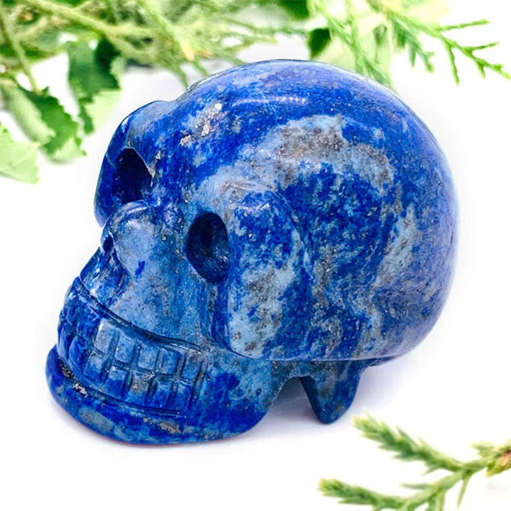 Decoración de Halloween con calavera de cristal natural de Olivenorma