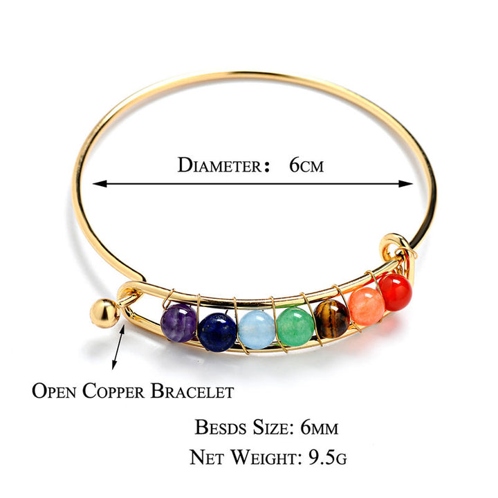 Pulsera de sanación de chakras con orgón de Olivenorma 